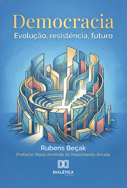 Capa do livro Democracia: evolução, resistência, futuro